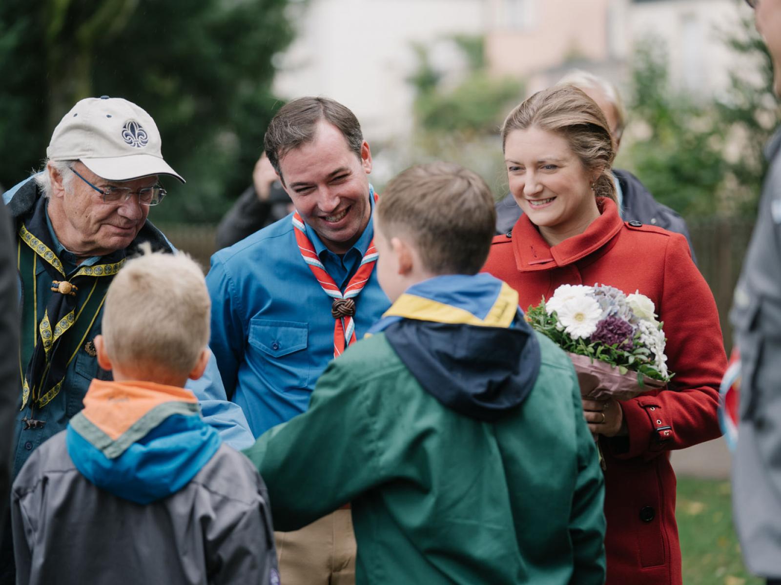 Angelobung des neuen luxemburgischen Oberpfadfinders