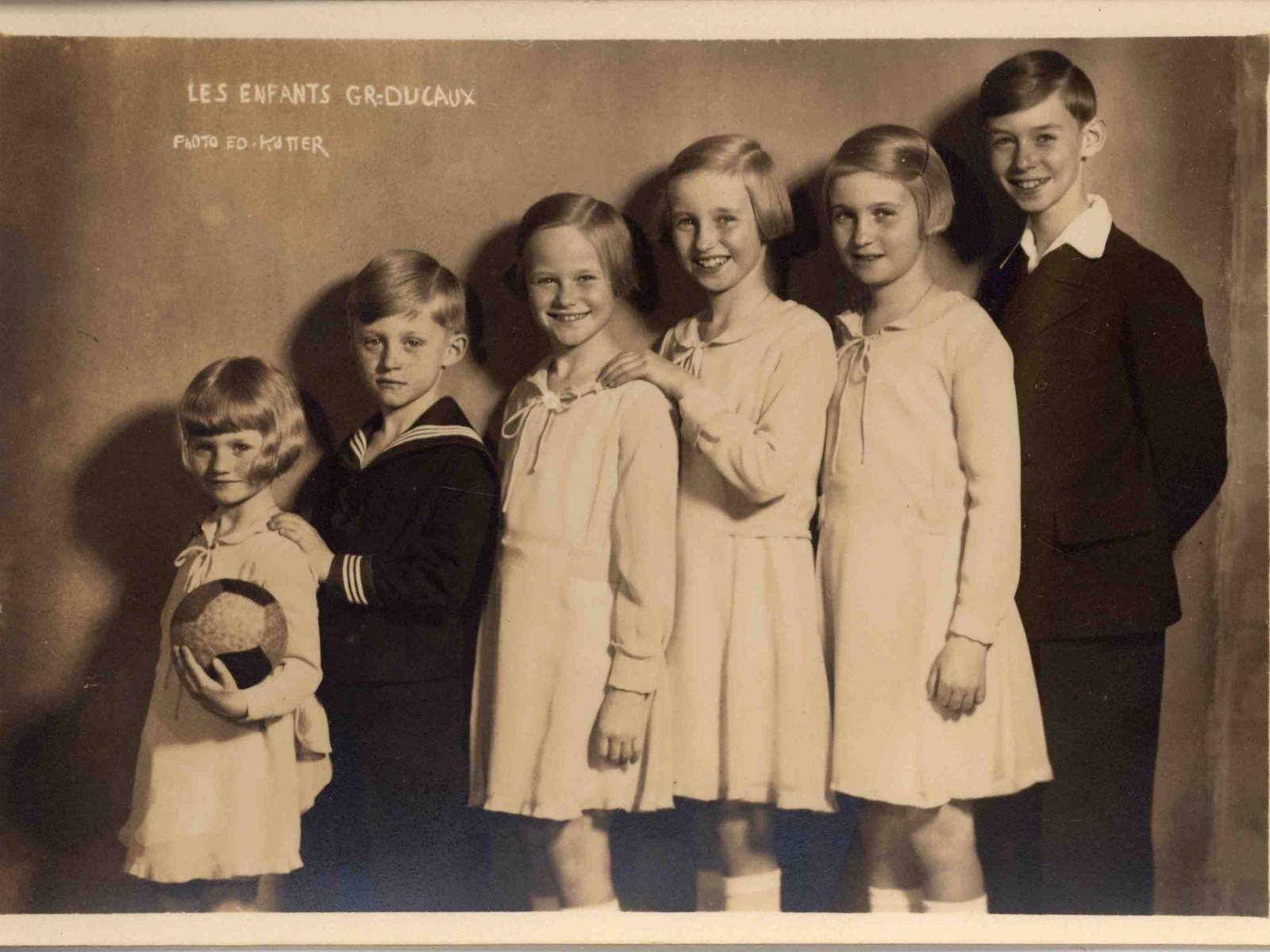 Die Prinzenkinder im Jahr 1934