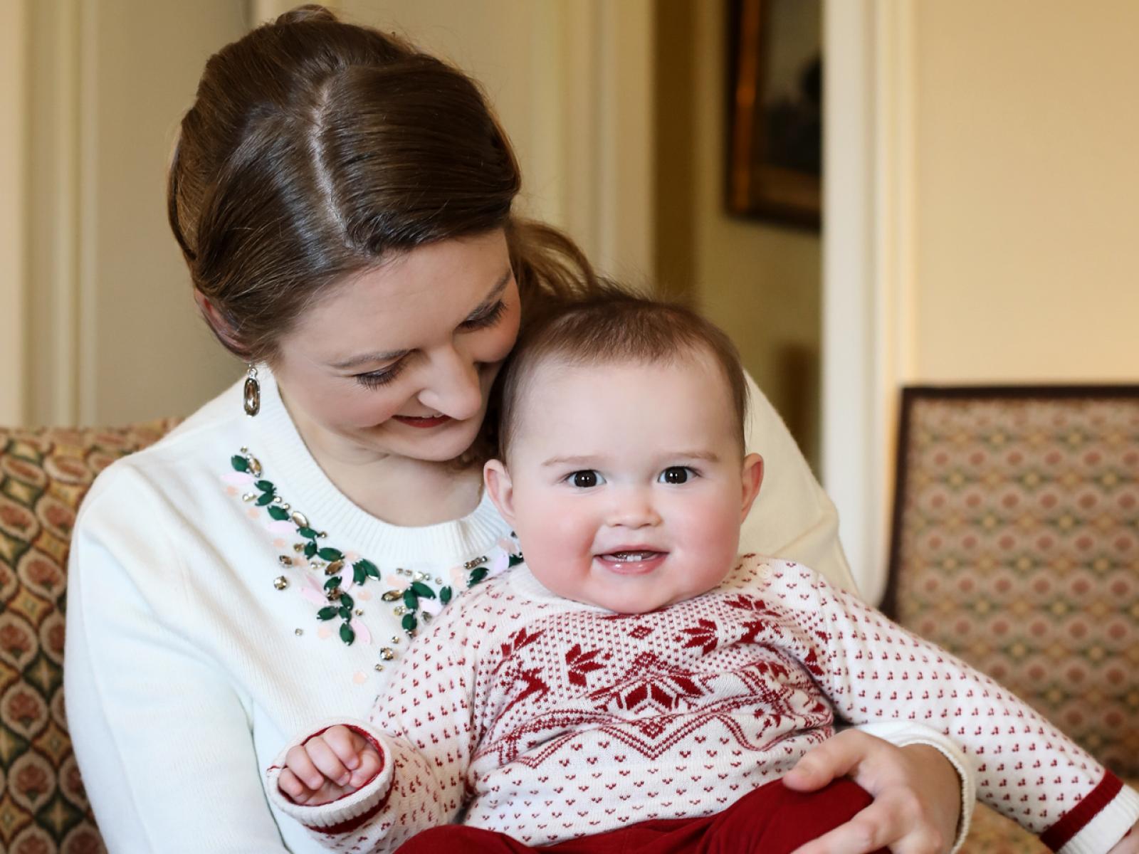 Portrait of Princess Stephanie and Prince Charles