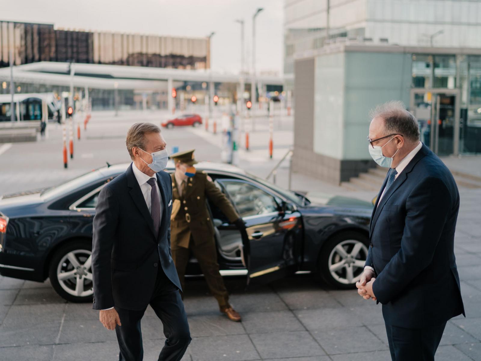 Arrivée du Grand-Duc à la Philharmonie Luxembourg