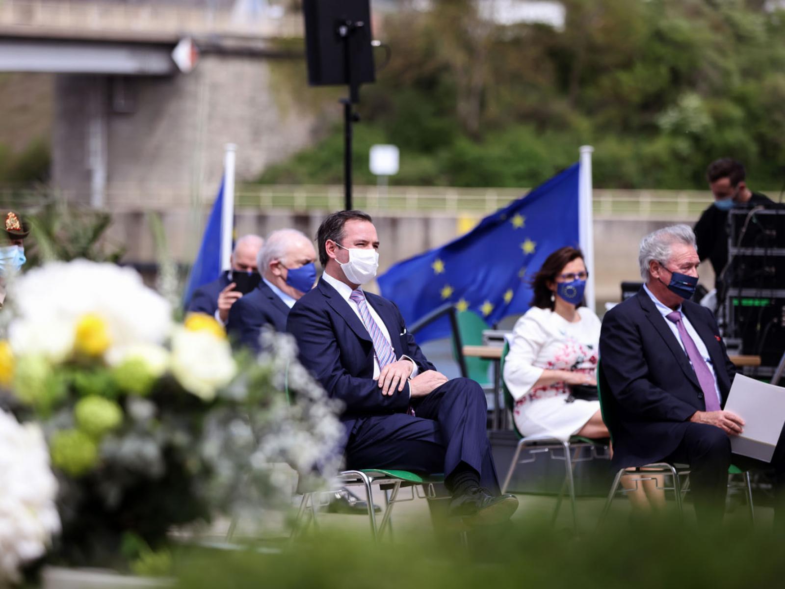 Le Prince Guillaume assiste à la commémoration de la journée de l'Europe à Schengen