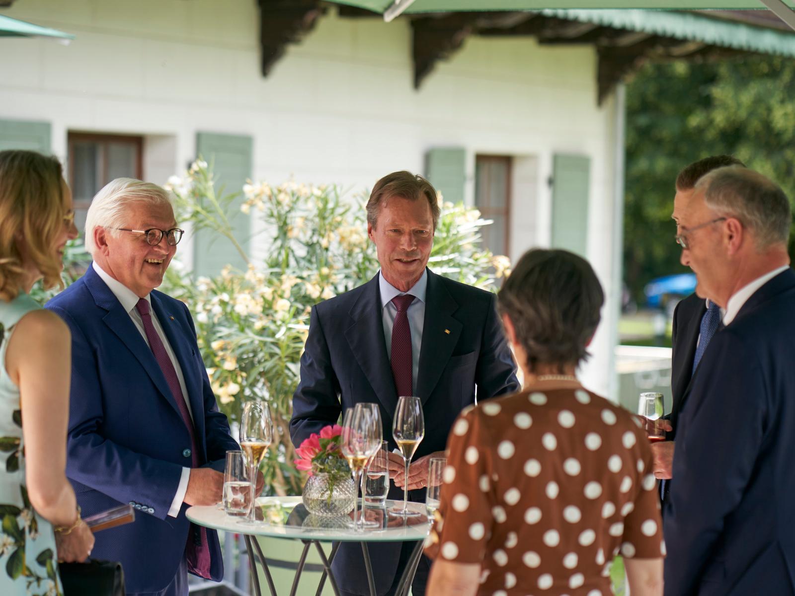 Le Grand-Duc lors de la réception à l'occasion de la 17e réunion informelle des Chefs d'État des pays germanophones