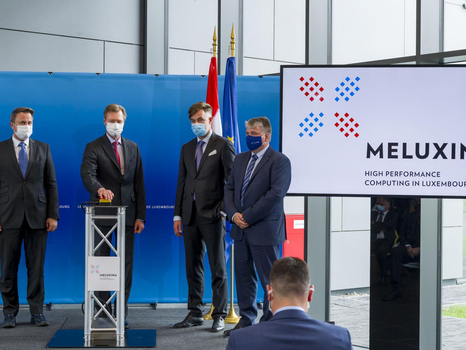 Le Grand-Duc inaugure officiellement le superordinateur MeluXina