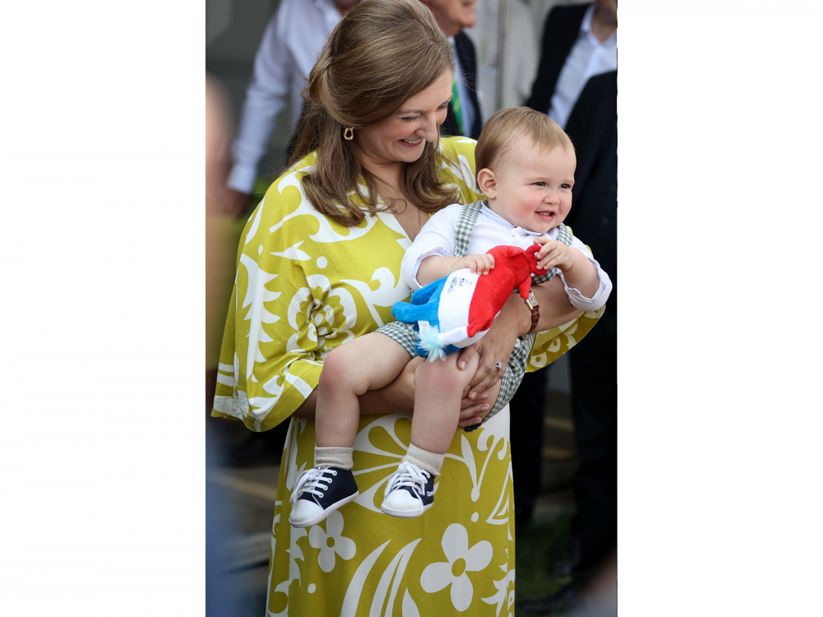 La Princesse Stéphanie et son fils le Prince Charles à la Foire Agricole d'Ettelbruck