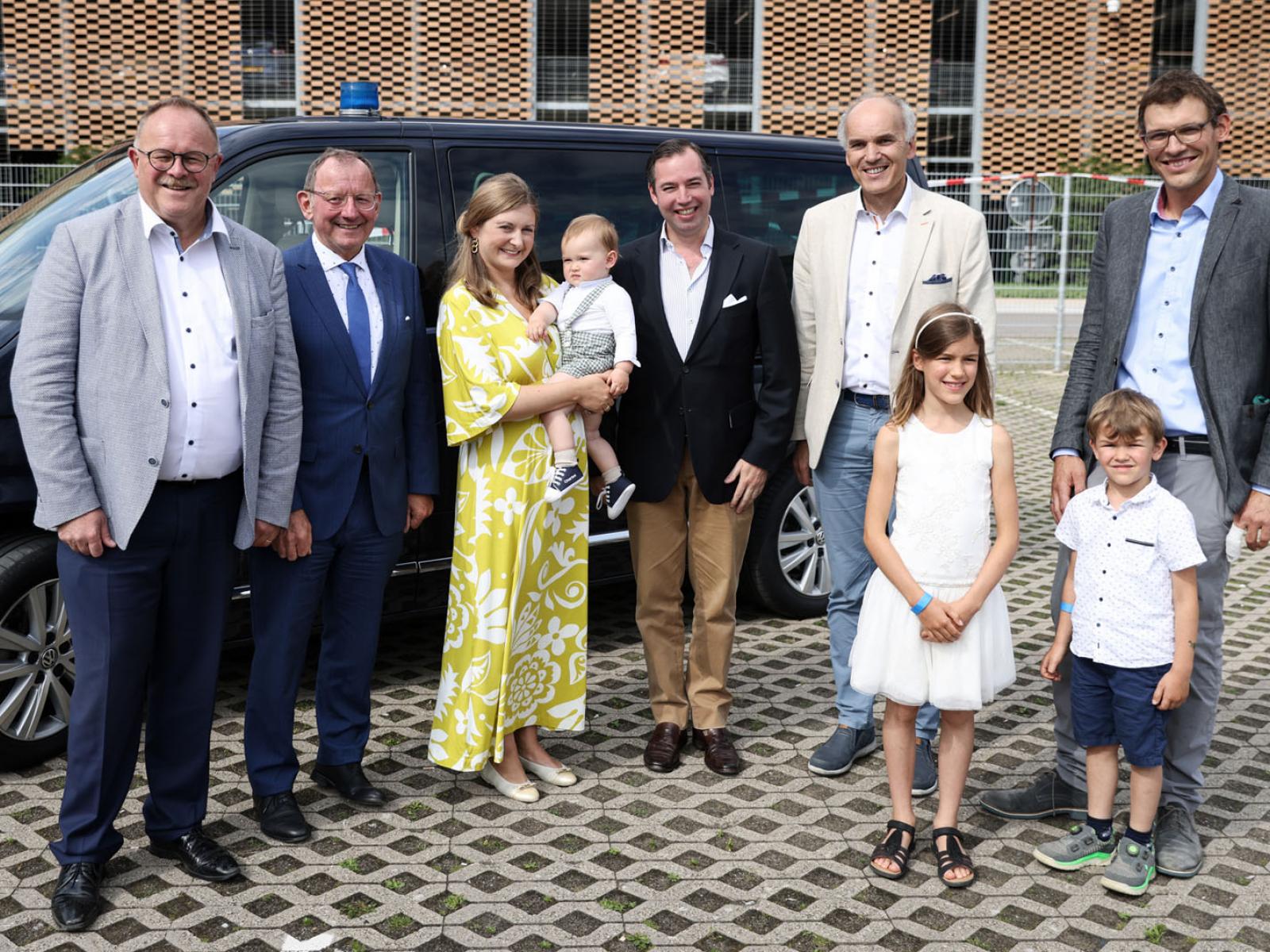 Photo de groupe à la Foire Agricole d'Ettelbruck