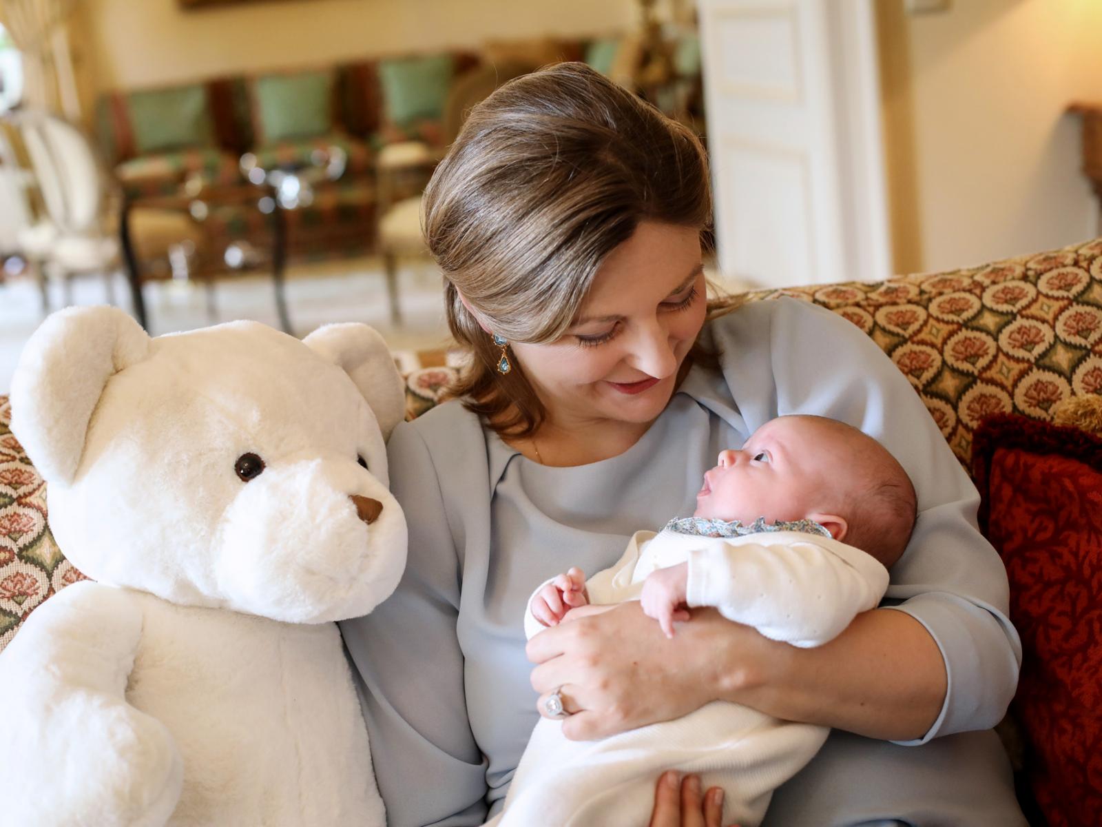 Princess Stéphanie and little Prince Charles