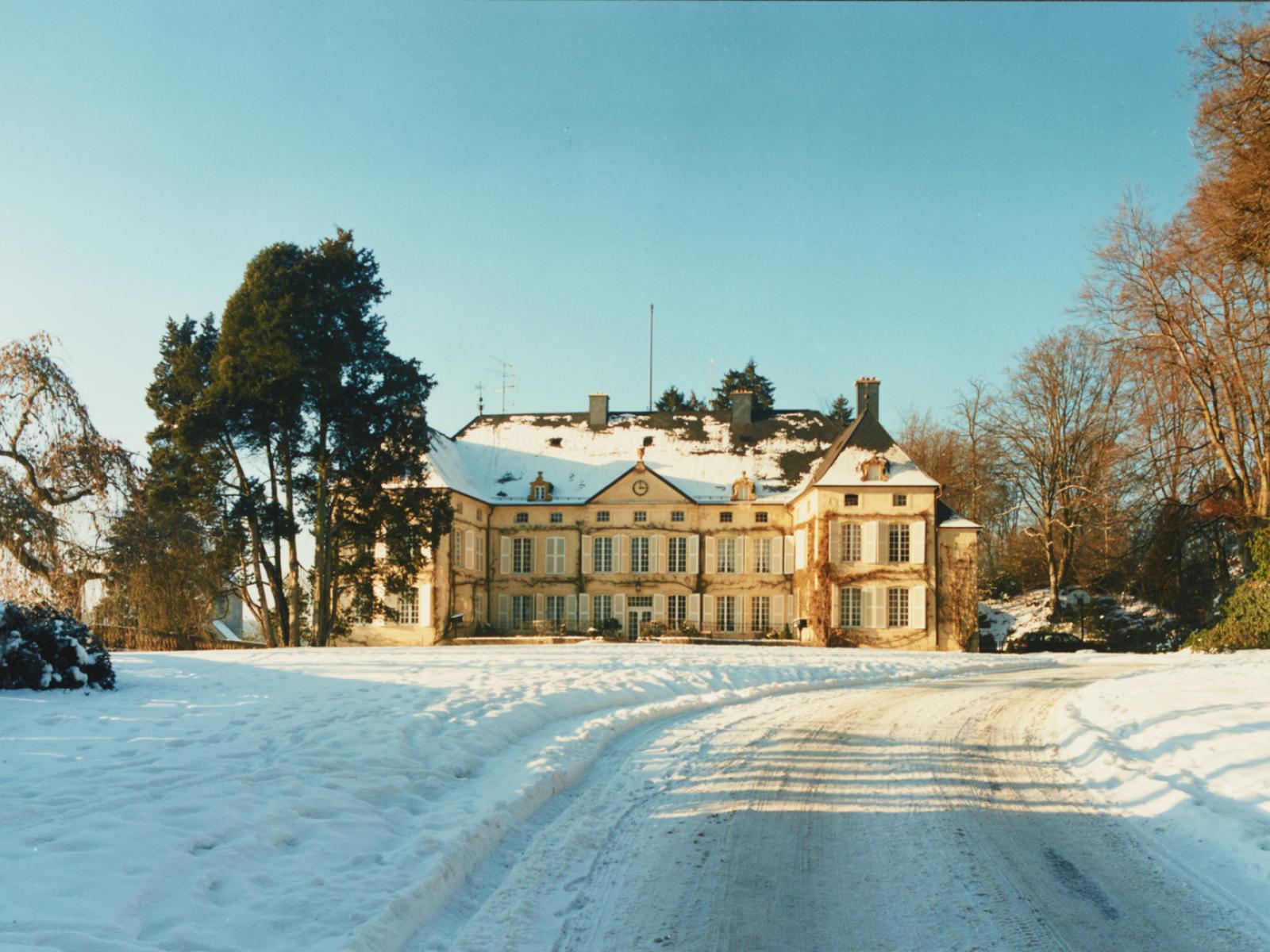 Château de Fischbach sous la neige