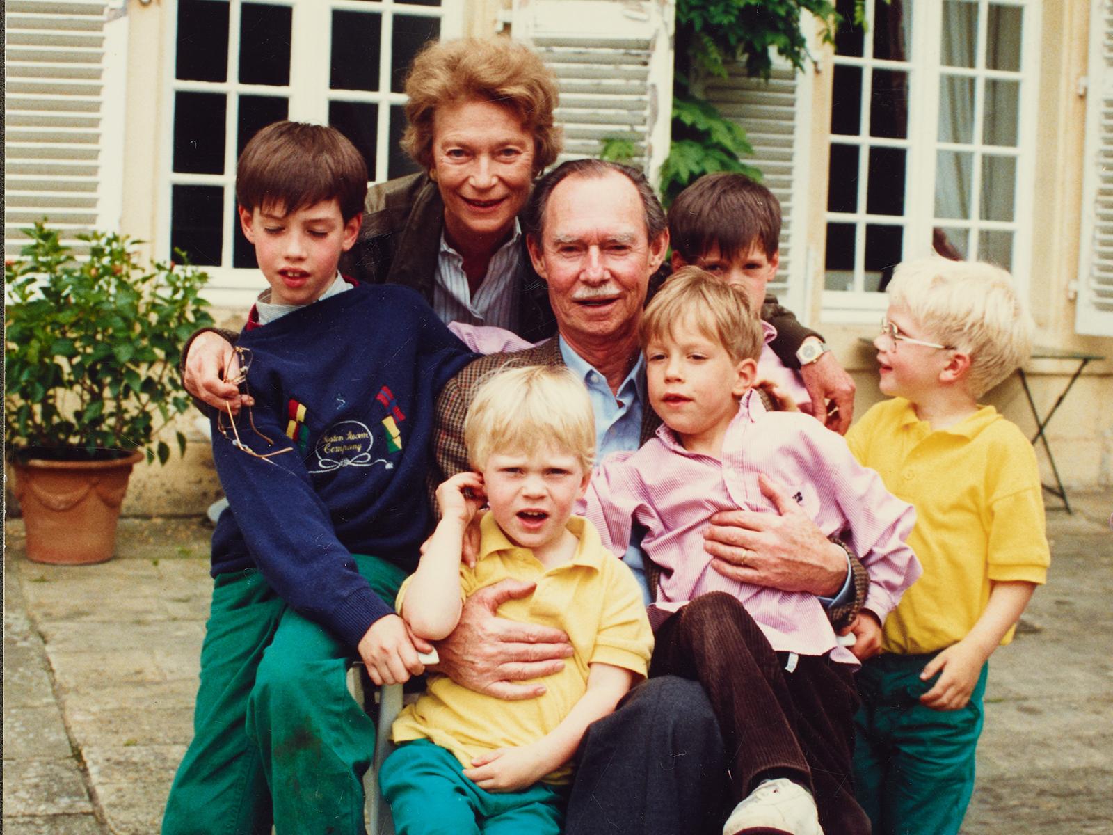 Familienfoto auf Schloss Fischbach