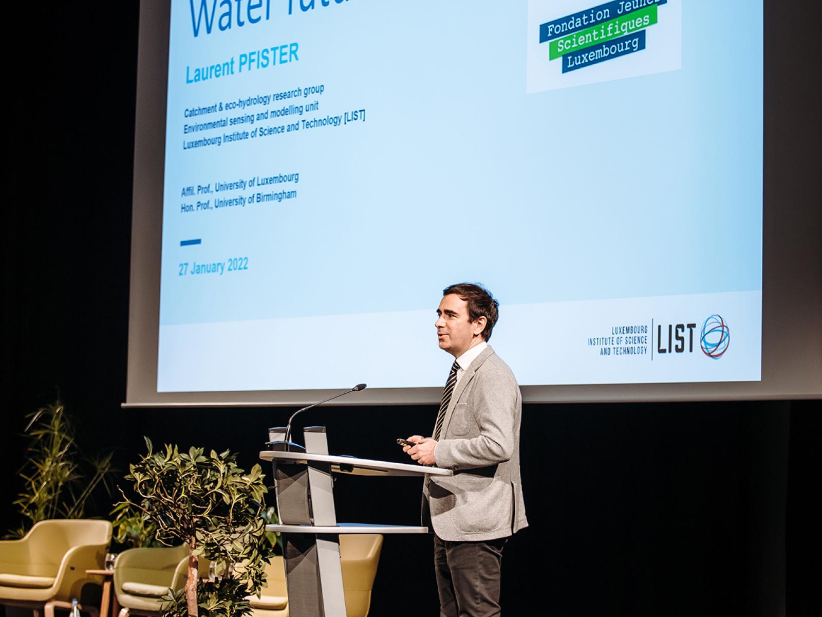 Discours du Dr. Laurent Pfister, responsable de l’unité de recherche "Détection et modélisation de l’environnement" auprès du LIST