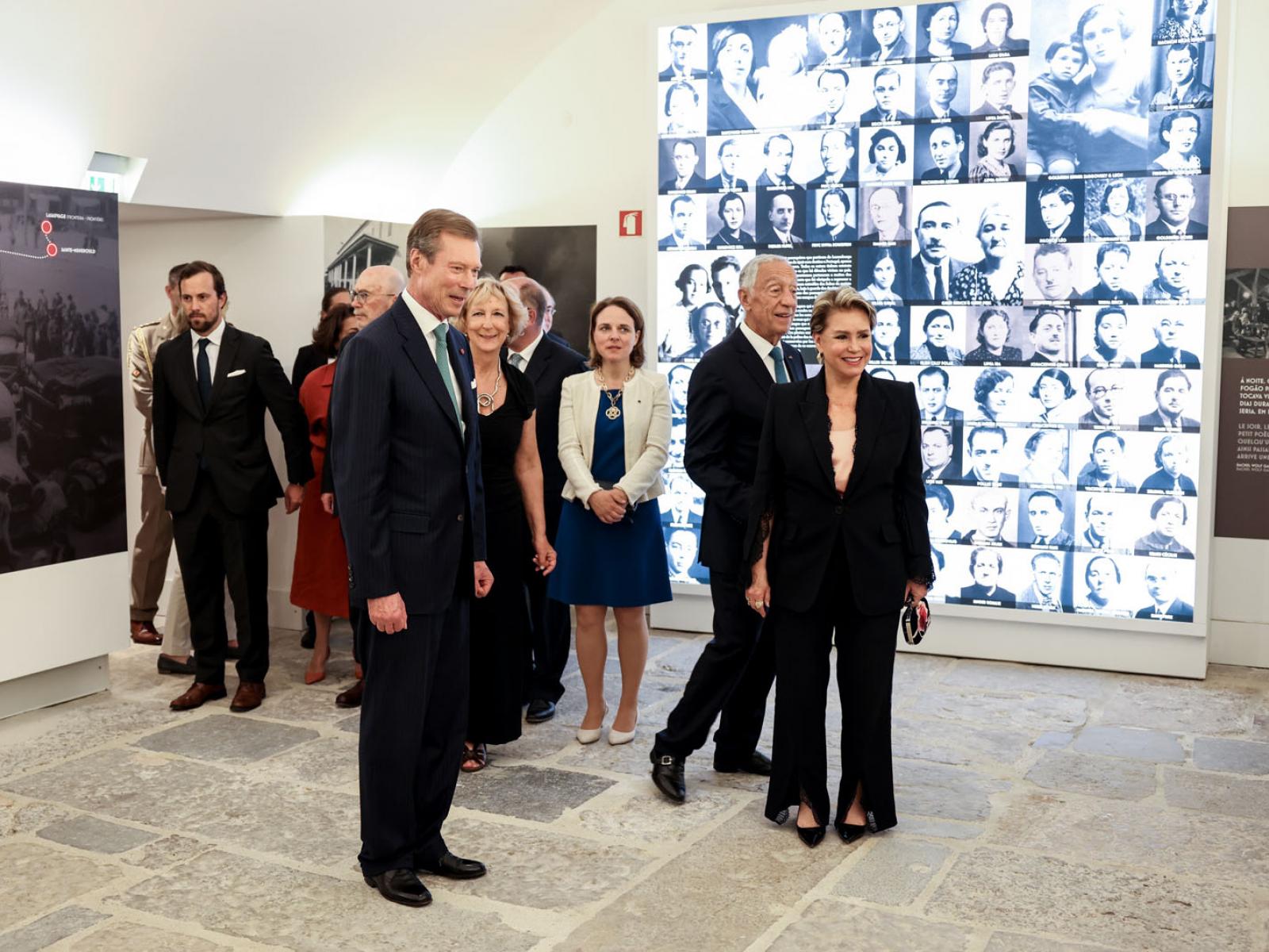 Le Couple grand-ducal visite l'exposition "Portugal et Luxembourg"