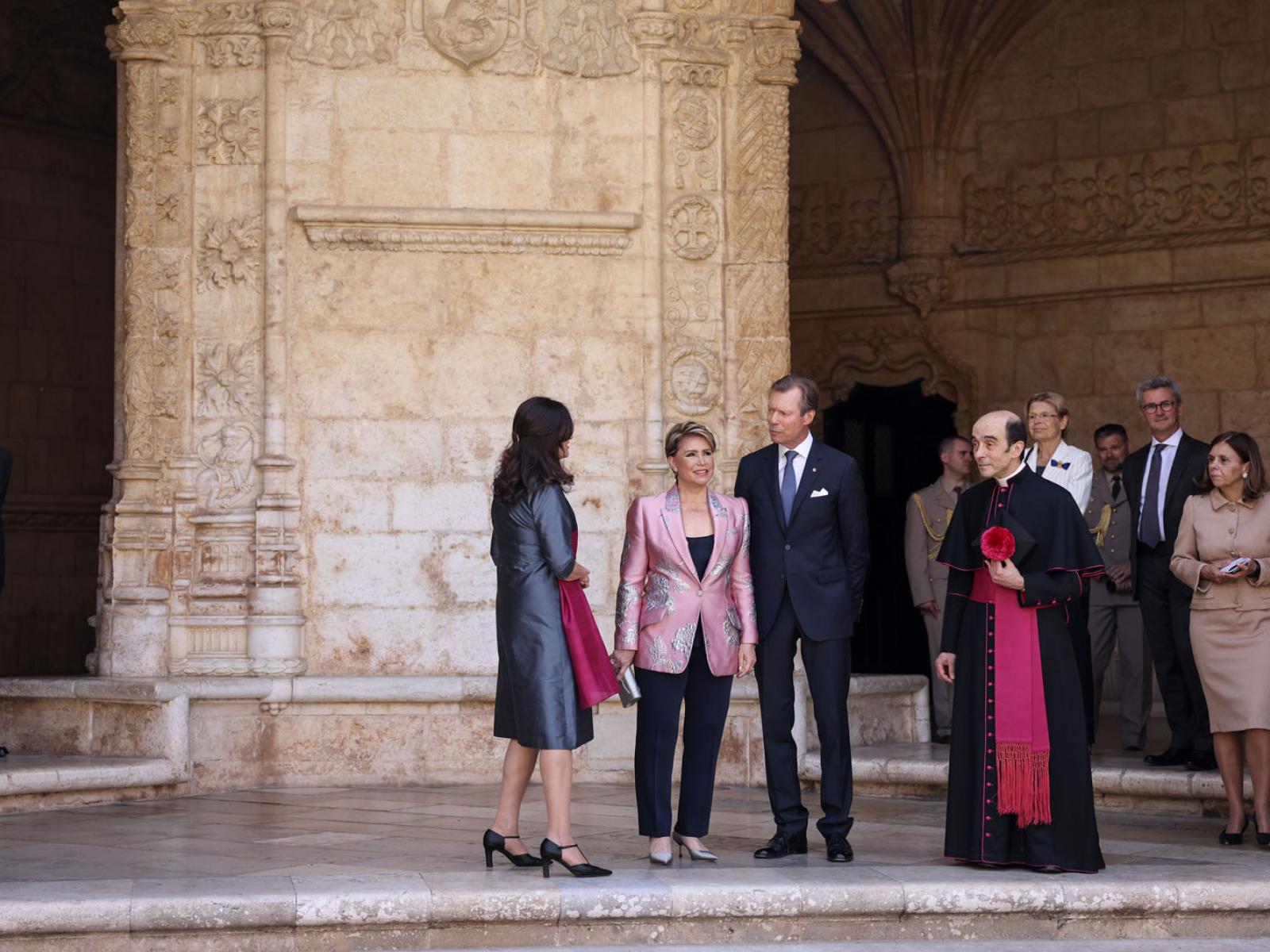 Le Couple grand-ducal visite le monastère