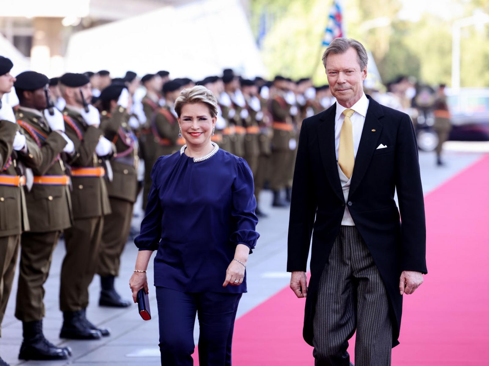 Le Couple grand-ducal arrive à la Philharmonie Luxembourg