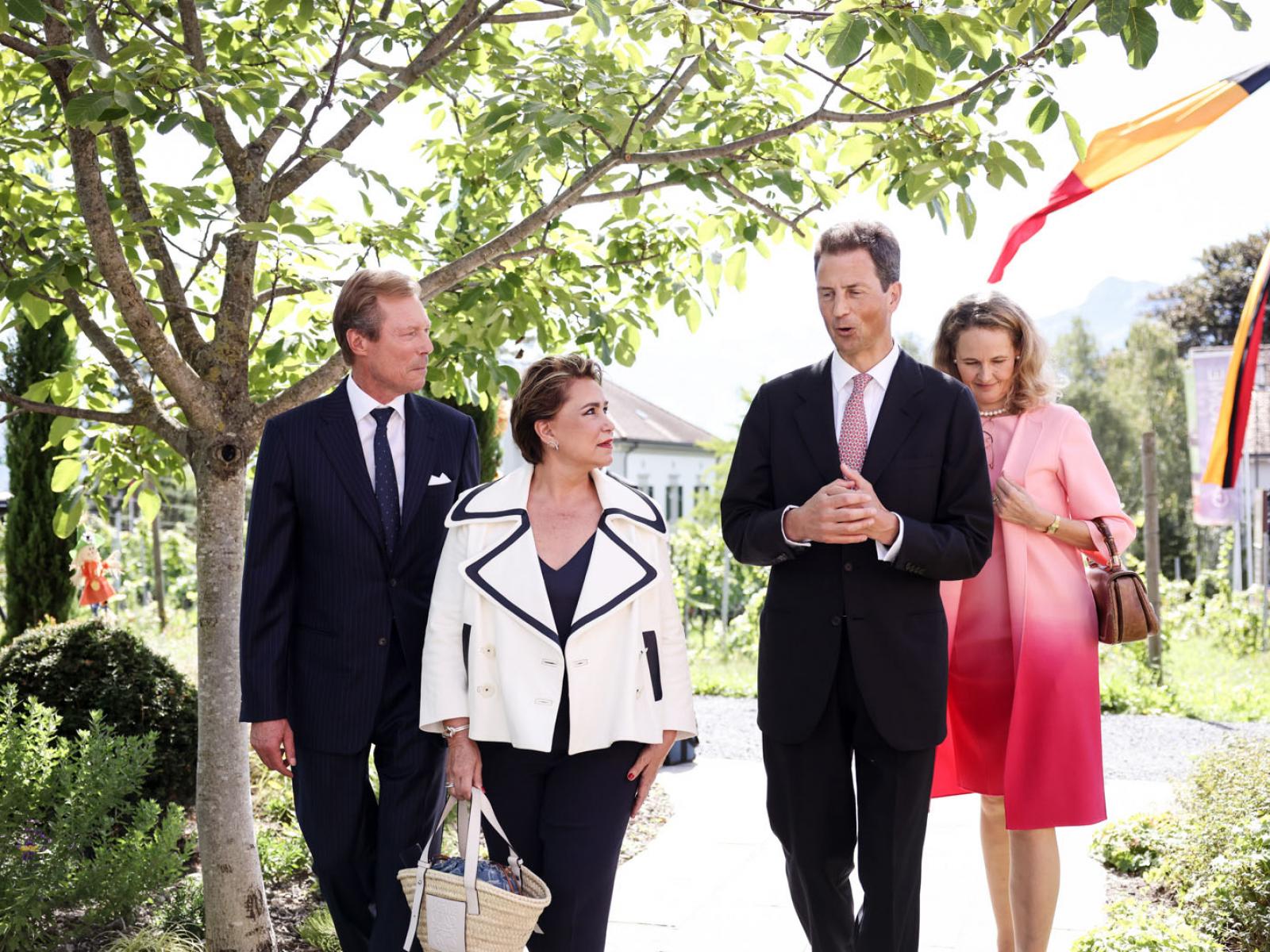 Le Couple grand-ducal et le Couple héritier du Liechtenstein