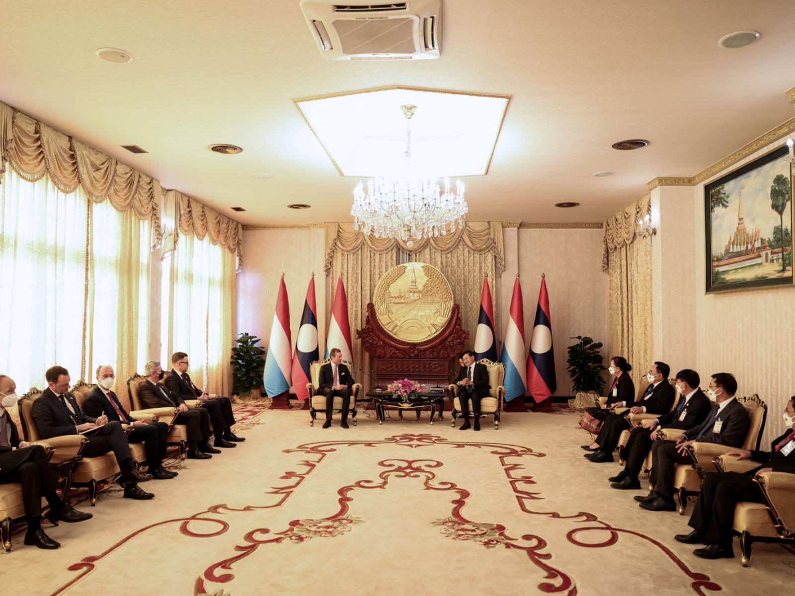 Vue générale de la réunion bilatérale