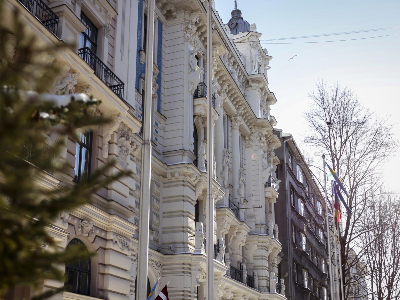 Vue d'une façade d'Art nouveau