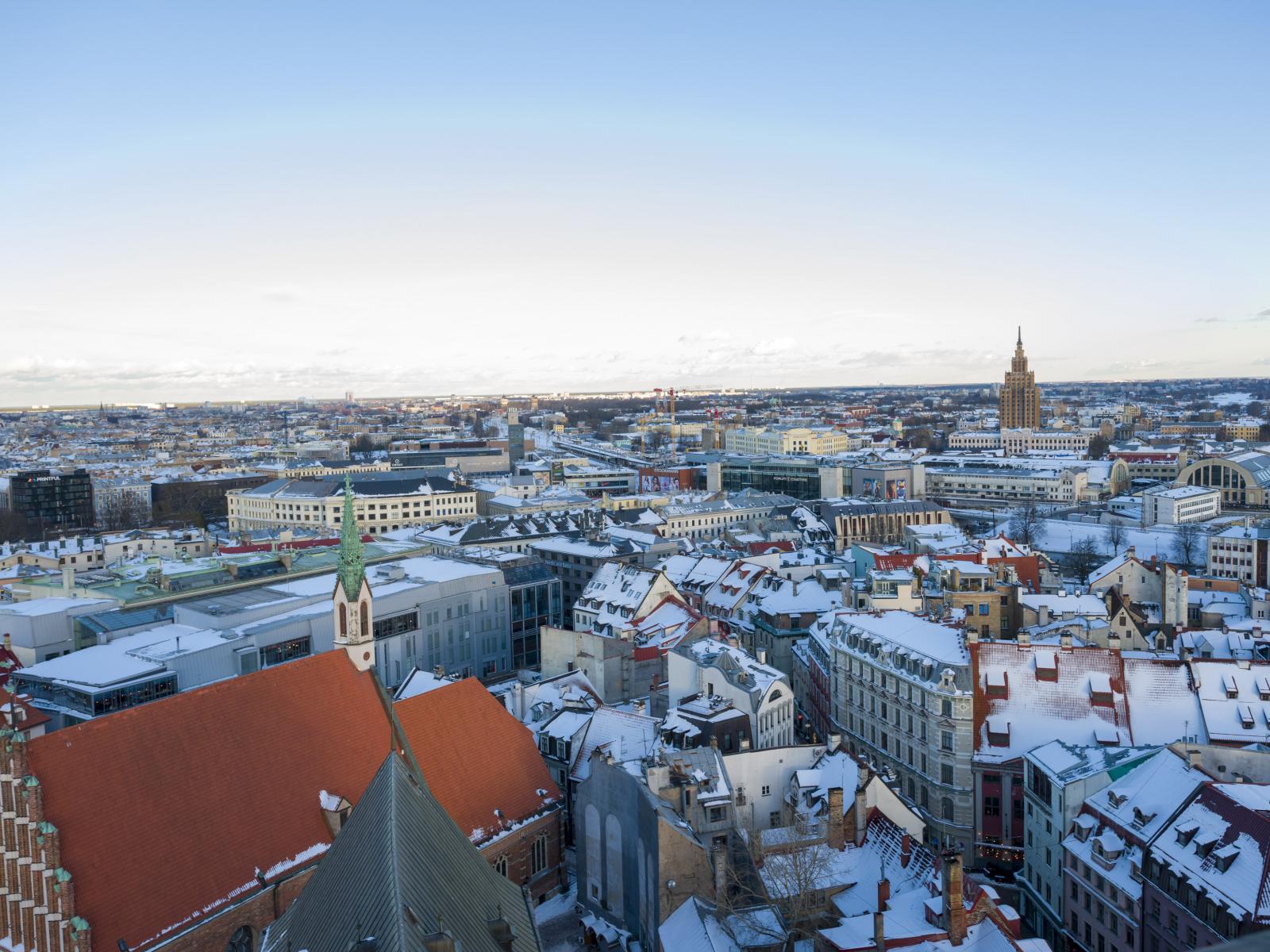 Vue panoramique depuis le clocher de l'Église Saint-Pierre