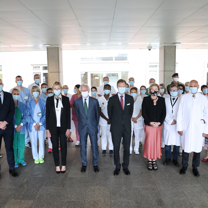 Le Grand-Duc a visité le Centre Hospitalier de Luxembourg