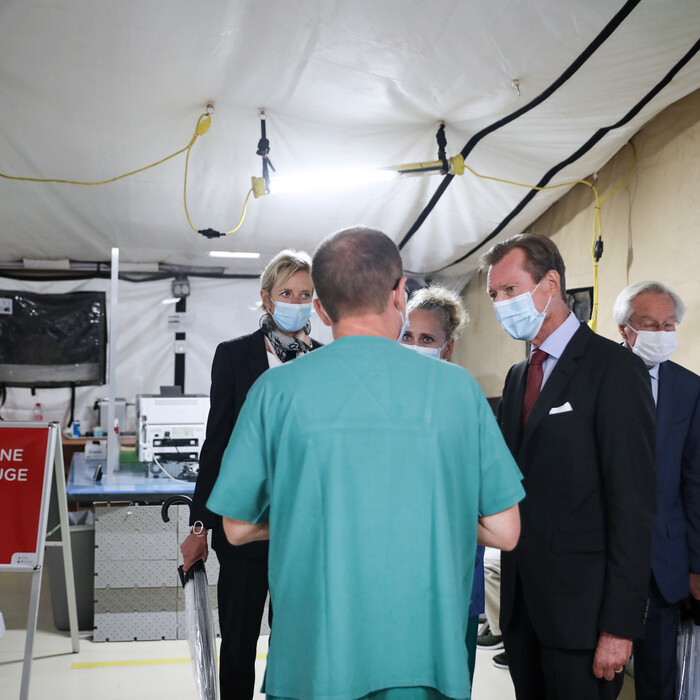 Le Grand-Duc a visité le Centre Hospitalier de Luxembourg