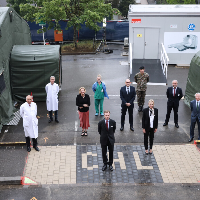 Le Grand-Duc a visité le Centre Hospitalier de Luxembourg