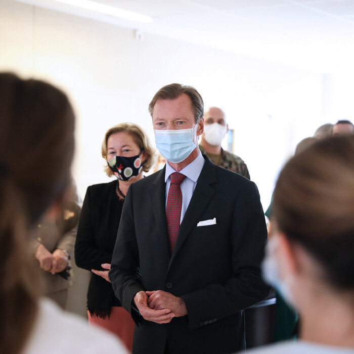Le Grand-Duc a visité le Centre Hospitalier de Luxembourg