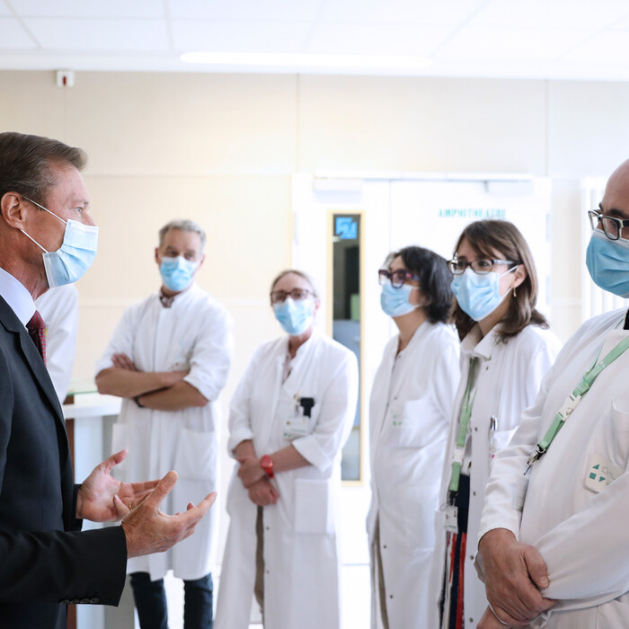Le Grand-Duc a visité le Centre Hospitalier de Luxembourg