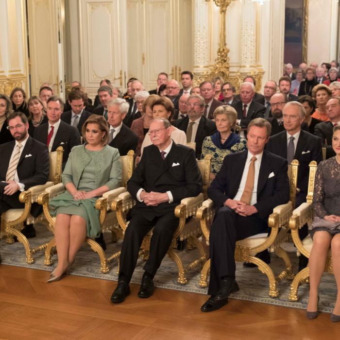 Family members attended an academic conference in the Grand Ducal Palace