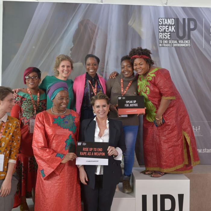 La Grande-Duchesse lors du Forum International "Stand Speak Rise Up!"