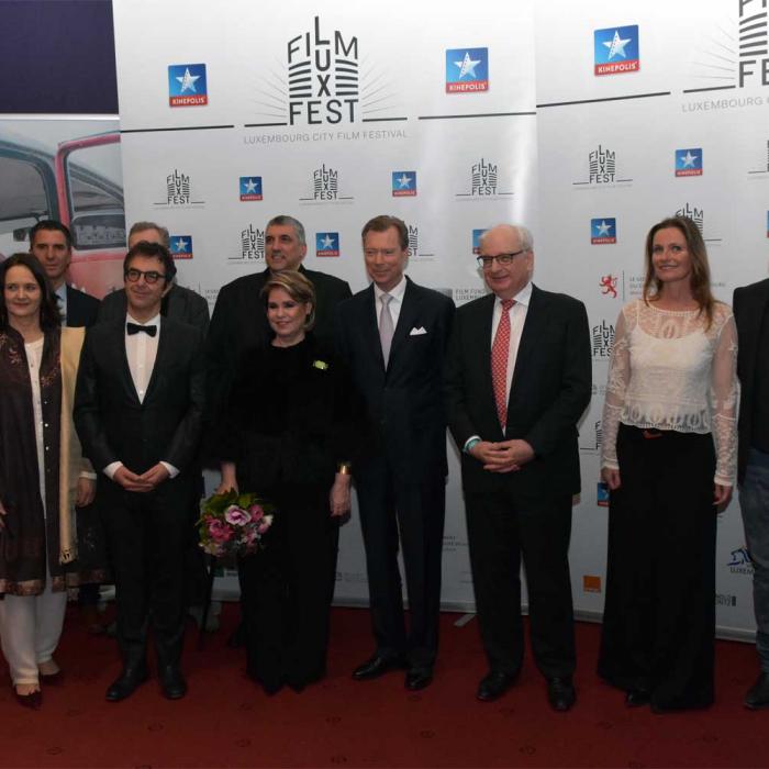 Group photo with the Grand Ducal couple