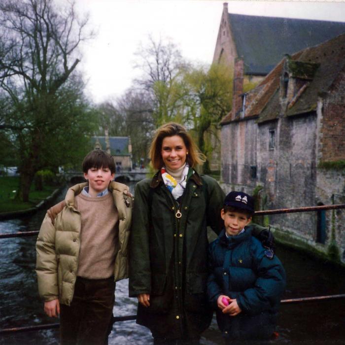 Princess Maria Teresa with her sons