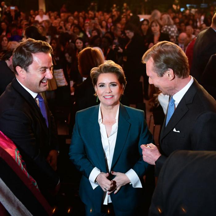 Le Couple grand-ducal s'entretient avec M. Xavier Bettel