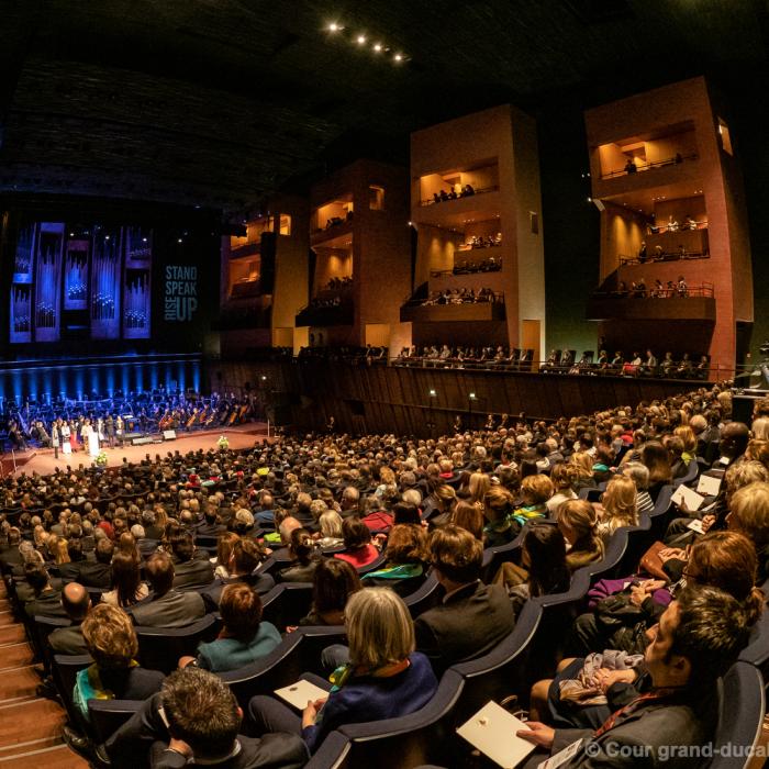 Gala-Abend in der Philharmonie anlässlich des internationalen Forums "Stand Speak Rise Up!"