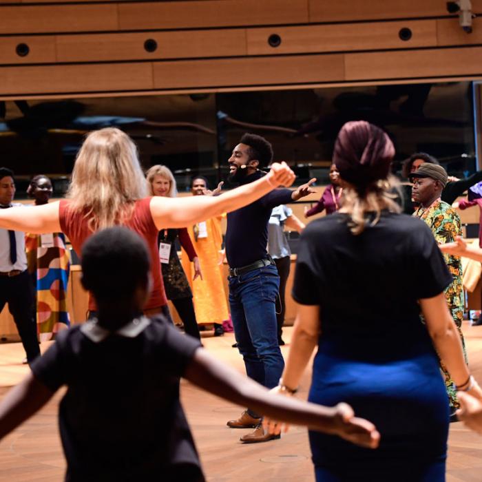  Un workshop lors du Forum International "Stand Speak Rise Up!"