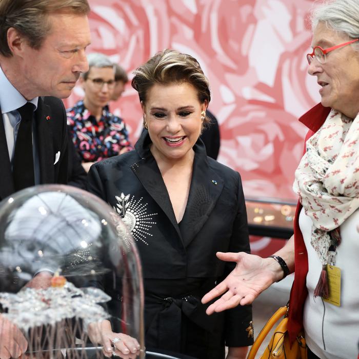 Le Couple grand-ducal visite une exposition