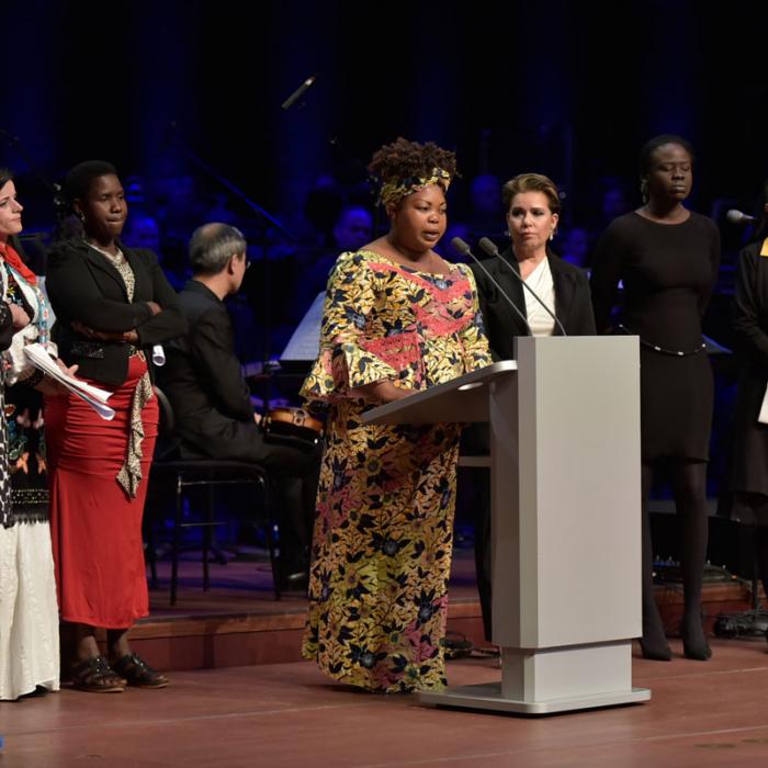 Gala-Abend in der Philharmonie anlässlich des internationalen Forums "Stand Speak Rise Up!"