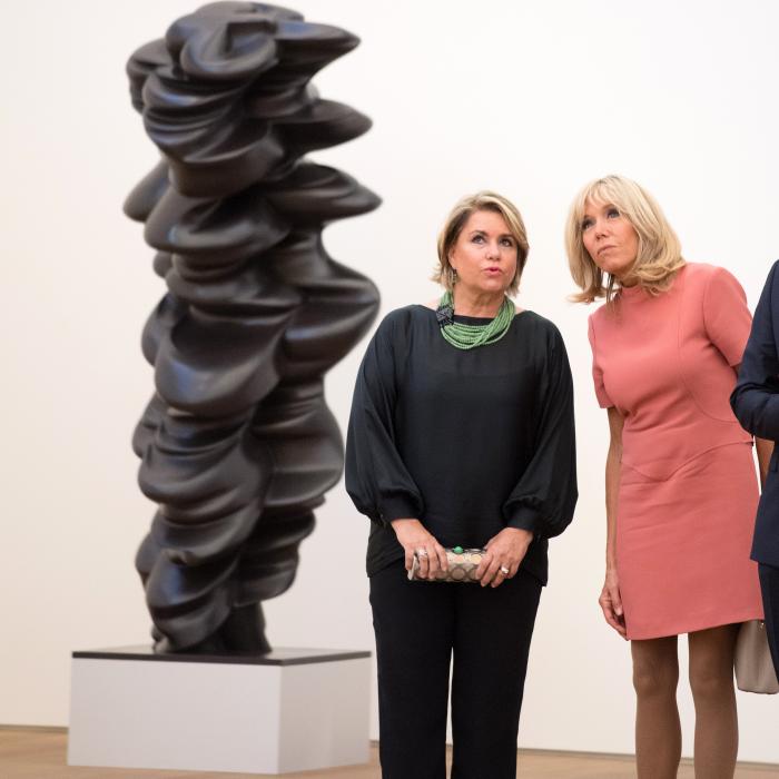 Visite au MUDAM avec Madame Brigitte Macron