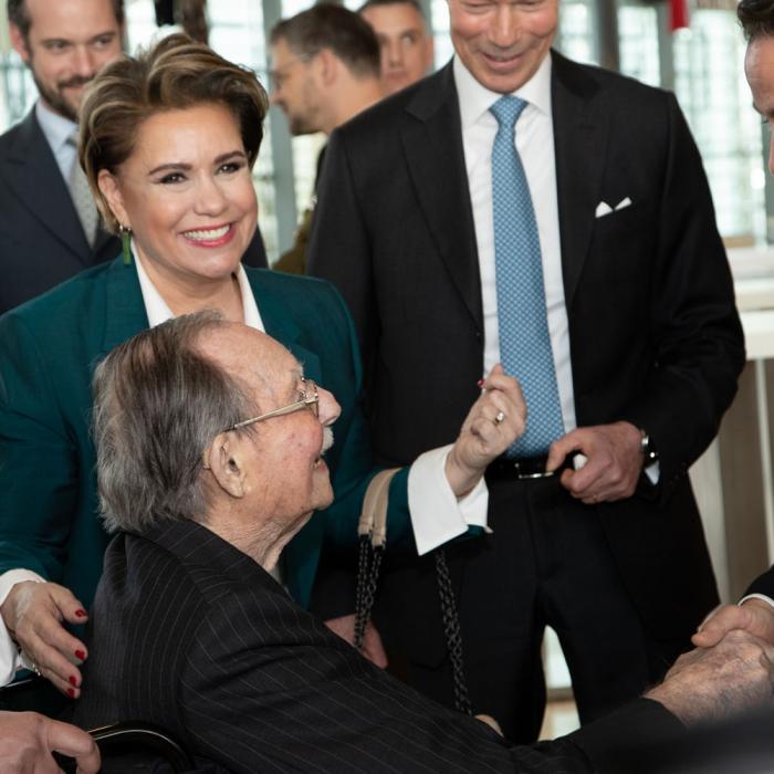 The Grand Duke Jean and the Grand Duchess at the international forum "Stand Speak Rise Up!