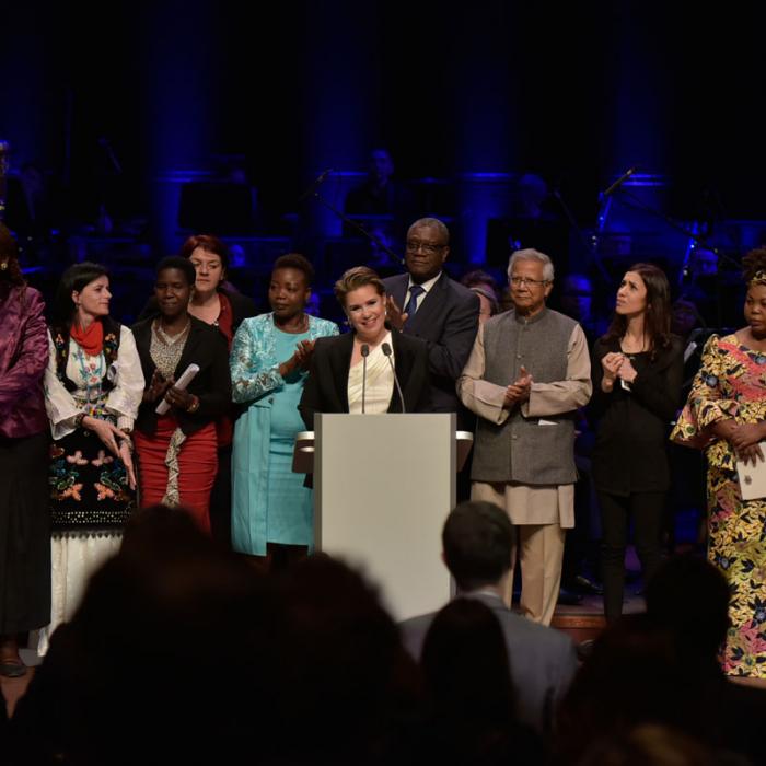 The Grand Duchess during the gala reception of the International Forum "Stand Speak Rise Up!