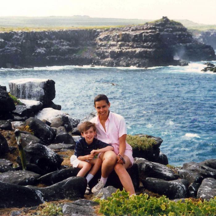 The Grand Duchess and her eldest son, Prince Guillaume