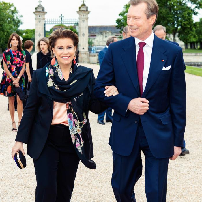 The Grand Duke and Grand Duchess at the celebration of the 500th anniversary of the Chambord Castle