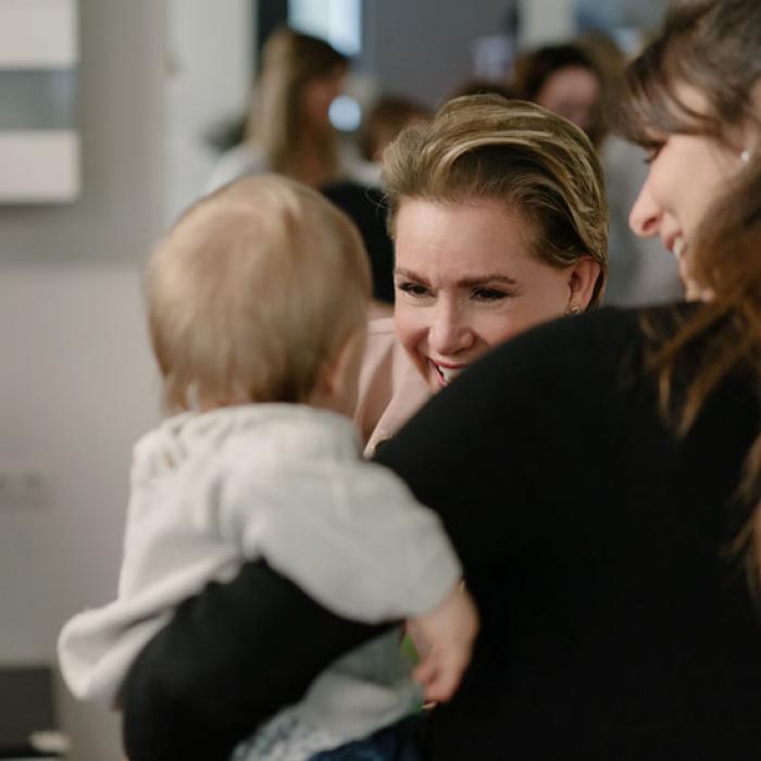 The Grand Duchess during her visit to the Norbert Ensch Care Centre in Contern