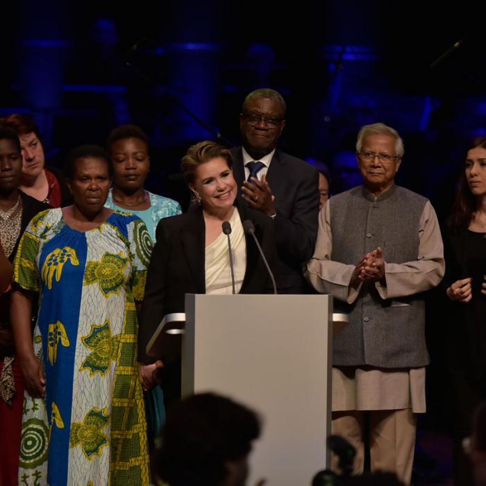 Die Großherzogin am Gala-Abend in der Philharmonie anlässlich des internationalen Forums "Stand Speak Rise Up!"