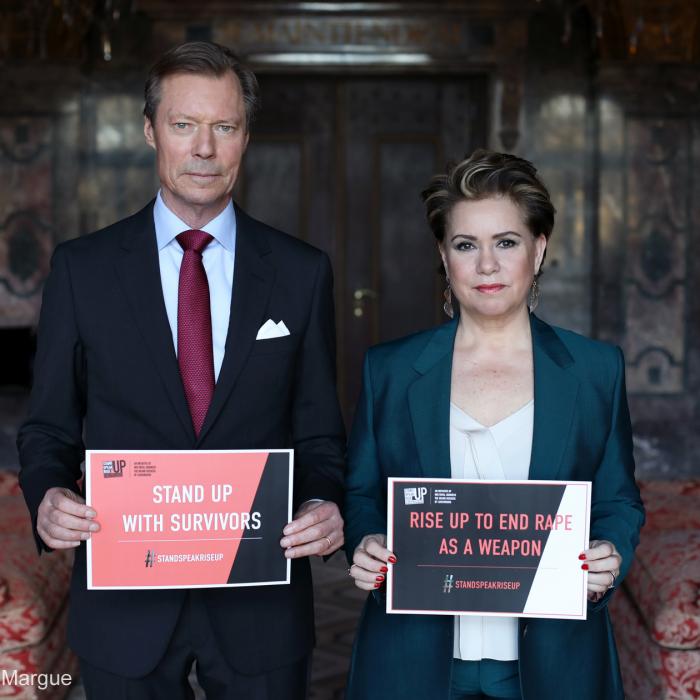 The Grand Duke and the Grand Duchess support the survivors
