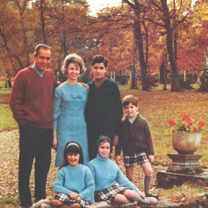 The Grand Duchess surrounded by her parents, brothers and sister