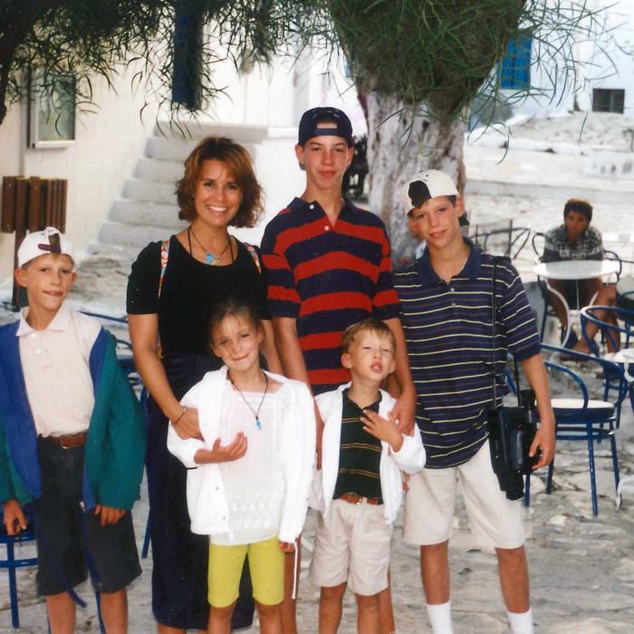 The Grand Duchess and her five children on holiday