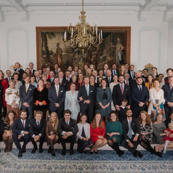Family photo on the occasion of the centenary of Grand Duchess Charlotte's accession to the throne