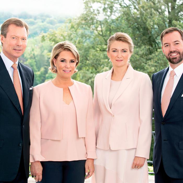 The Grand Duke and Grand Duchess and the Crown Prince Guillaume and Crown Princess