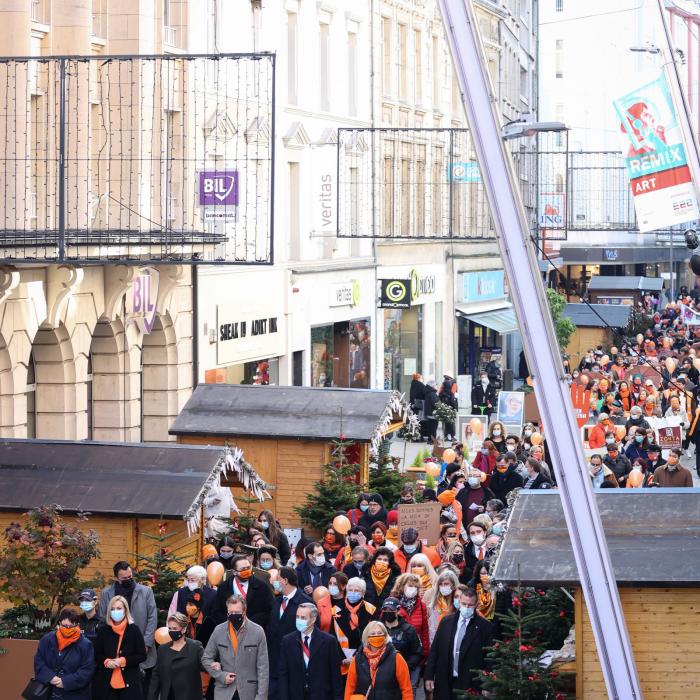 Vue d'ensemble sur la marche de solidarité