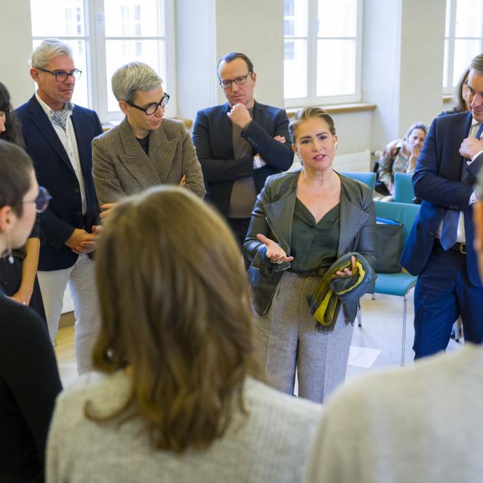 La Grande-Duchesse s'est exprimée aux jeunes bénéficiaires et aux équipes d'IMPULS