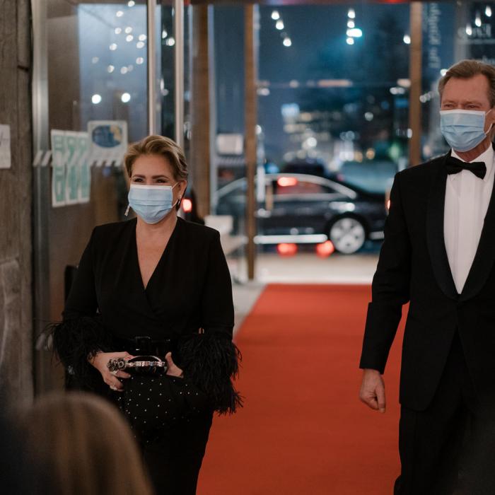 Le Couple grand-ducal arrive au Grand Théâtre de Luxembourg