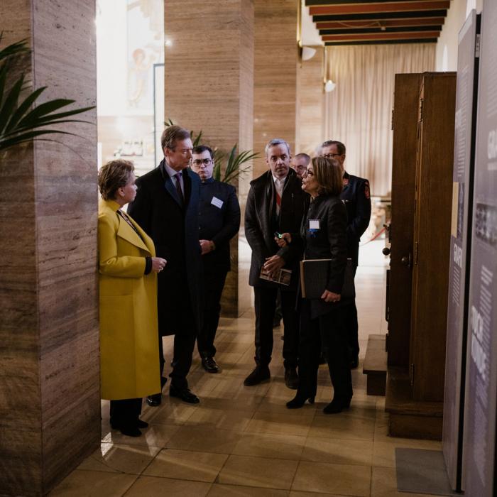 Le Couple grand-ducal visite l'exposition